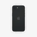 AGL03385 - iPhone 16e Plus Screen Protector EZ FIT GLAS.tR SLIM showing the back of the device with installation tray attached in front of the screen