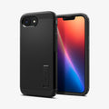 ACS09137 - iPhone 17e Case Tough Armor AI (MagFit) in Black showing the back, partial front and sides