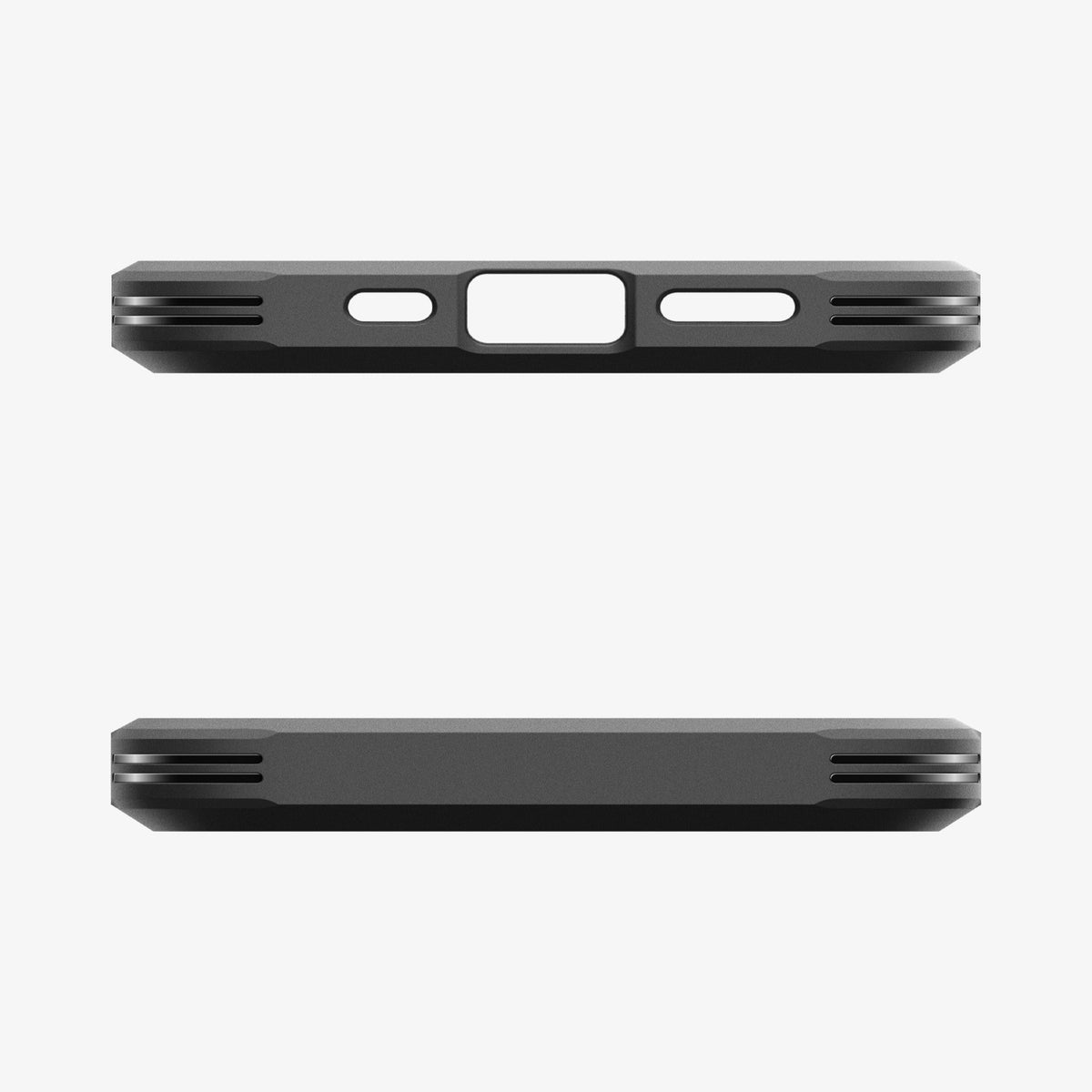 ACS09137 - iPhone 17e Case Tough Armor AI (MagFit) in Black showing the top and bottom