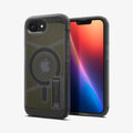 ACS09138 - iPhone 17e Case Tough Armor AI (MagFit) in Frost Black showing the back, partial front and sides