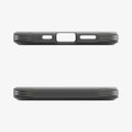 ACS09138 - iPhone 17e Case Tough Armor AI (MagFit) in Frost Black showing the top and bottom
