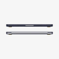 ACS11266 - MacBook Air 15-inch Nano Pop Blueberry Navy showing front and rear edge views of the laptop case with a slim fitted profile