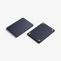 ACS11268 - MacBook Air 13-inch Nano Pop Blueberry Navy showing top and bottom views of the closed laptop case with raised feet
