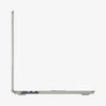 ACS10975 - MacBook Air 15-inch in Heather Gray showing the back and side and partial inner part of the device