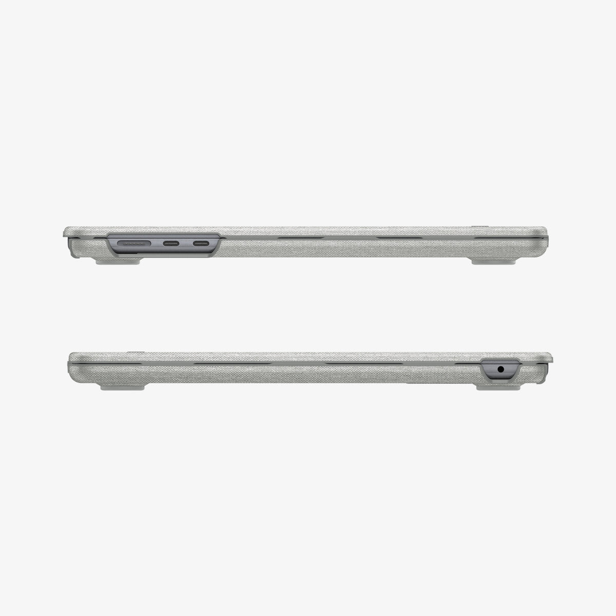 ACS10975 - MacBook Air 15-inch in Heather Gray showing the side
