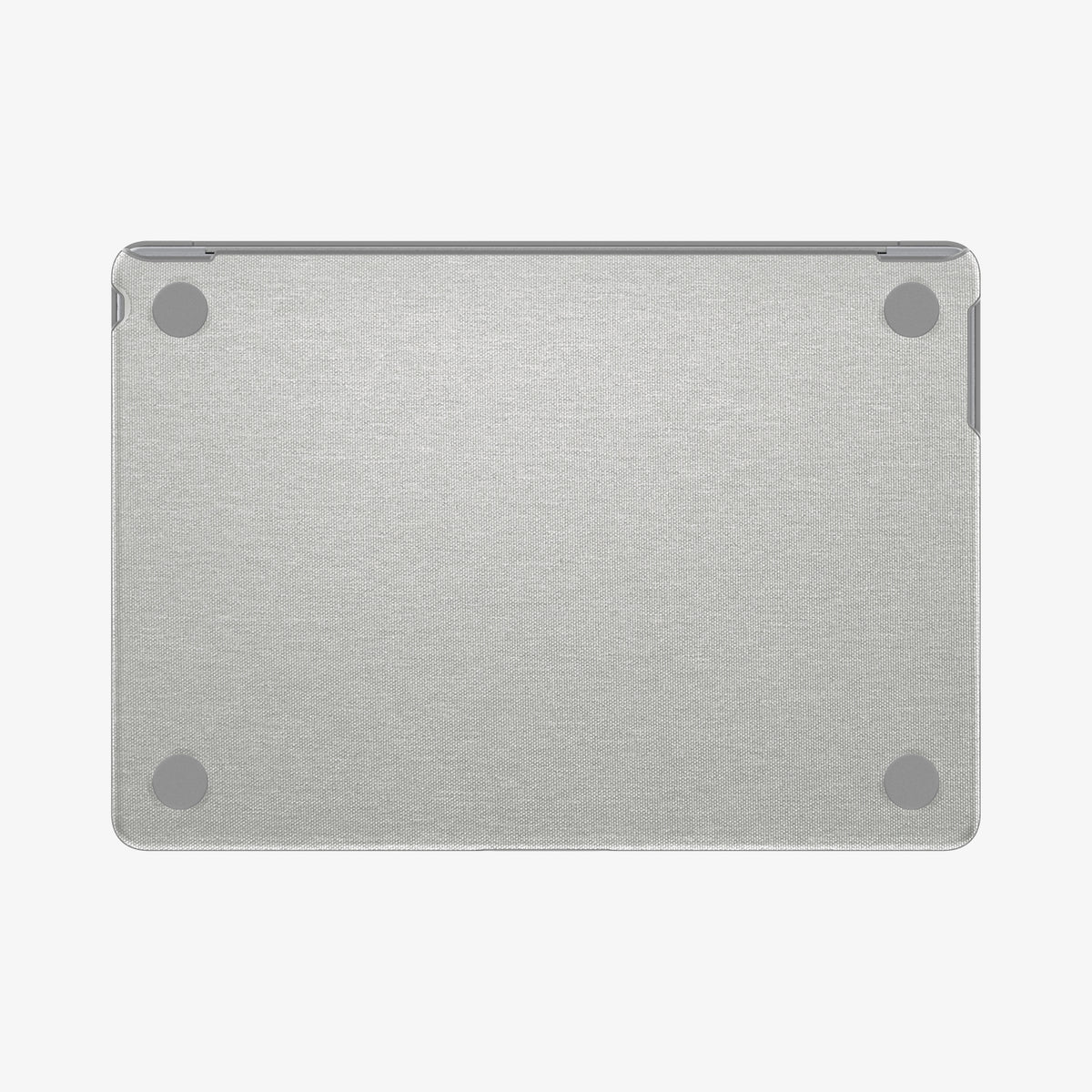 ACS10974 - MacBook Air 13-inch in Heather Gray showing the bottom