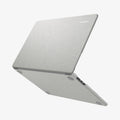 ACS10974 - MacBook Air 13-inch in Heather Gray showing the top, partial side and bottom