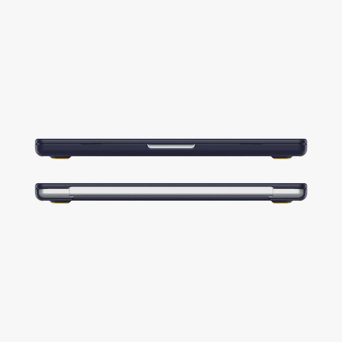 ACS11271 - MacBook Pro 14-inch Nano Pop Blueberry Navy showing front and rear edge views of the laptop case with a slim fitted profile