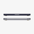 ACS11274 - MacBook Pro 16-inch Nano Pop Blueberry Navy showing front and rear edge views of the laptop case with a slim fitted profile