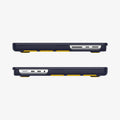 ACS11274 - MacBook Pro 16-inch Nano Pop Blueberry Navy showing side views with open cutouts for ports and ventilation