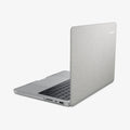 ACS10976 - MacBook Pro 14-inch in Heather Gray showing the the back and side