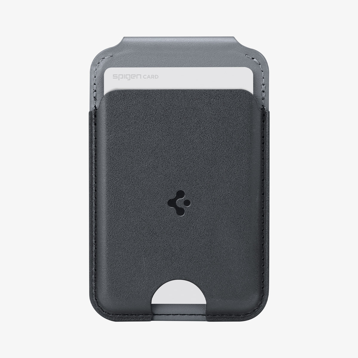 AFA11334 - MagSafe Card Holder Nano Pop S (Mag Fit)  in Black Sesame showing front