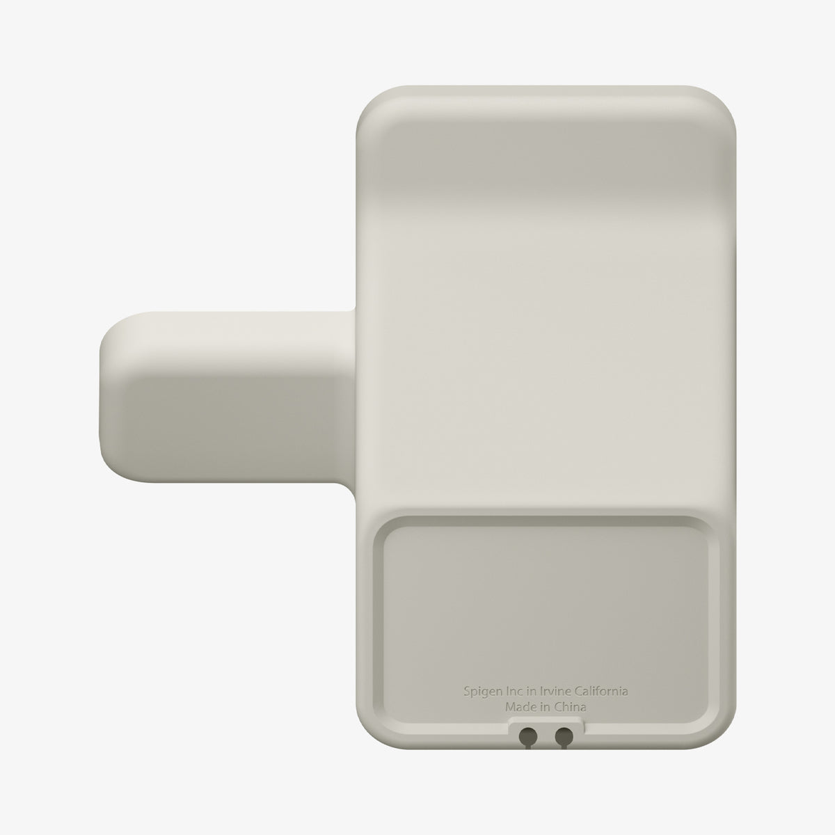 AMP09173 - Magsafe Duo Charger Stand (Mag Fit) in Dune Beige showing the back. 