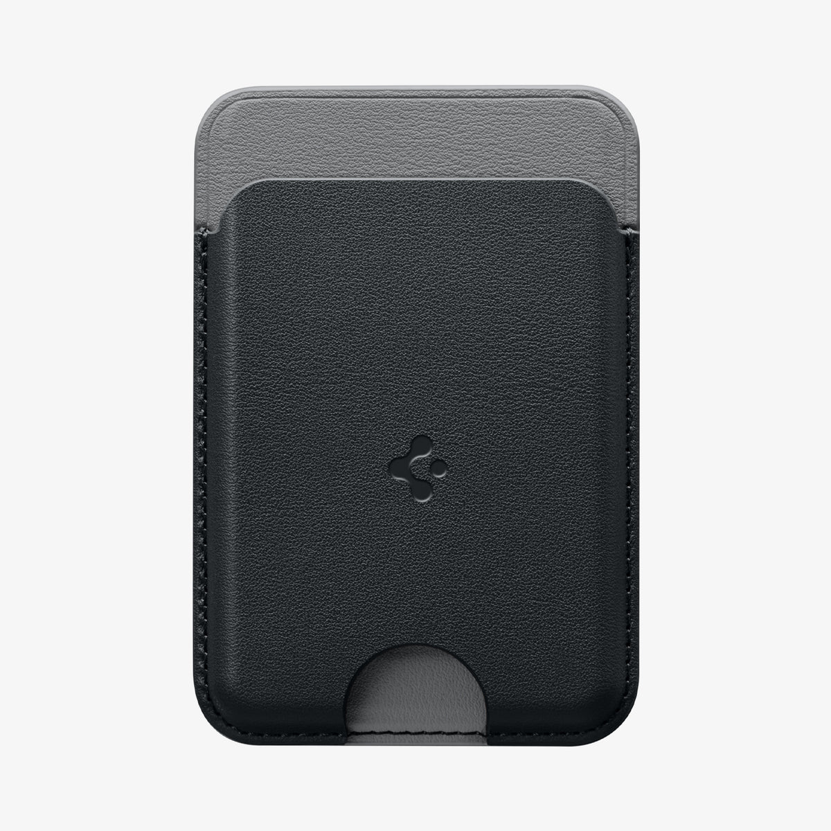 AFA06997 -  MagSafe Card Holder Nano Pop (Mag Fit) in Black Sesame showing the front