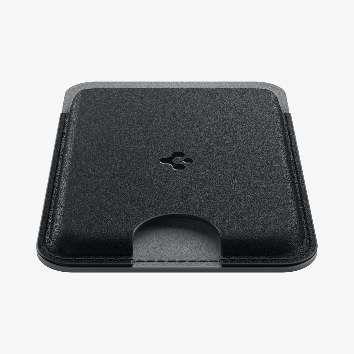 AFA06997 - MagSafe Card Holder Nano Pop (Mag Fit) in Black Sesame showing the front and bottom