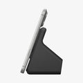 AMP09170 - Magsafe Charger Stand (Mag Fit) in Black showing the side with the device attached