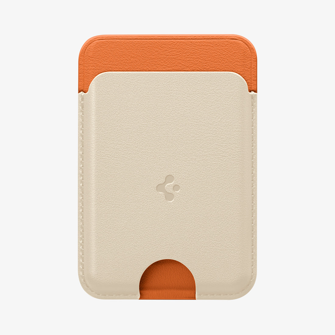 AFA11341 - MagSafe Card Holder Nano Pop (Mag Fit) in Orange Beige showing front