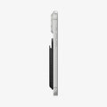 AFA11335 - Spigen MagFit Urban Fit Wallet side profile attached to iPhone showing slim thickness