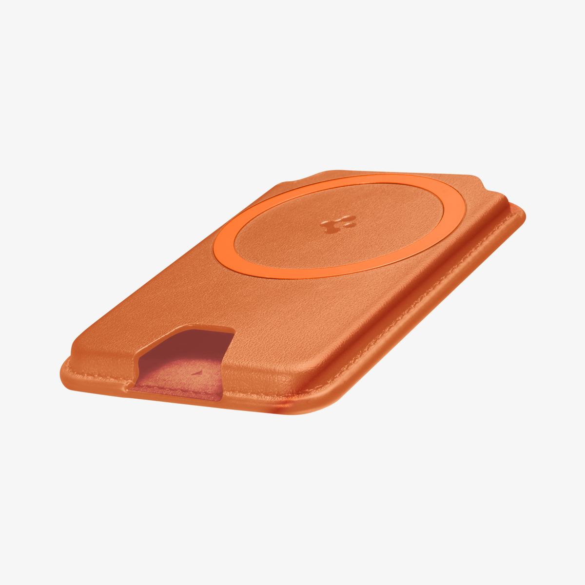 AFA11340 - MagSafe Card Holder Valentinus | 3 Cards (Mag Fit+) in Metallic Orange showing top