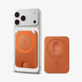 AFA11340 - MagSafe Card Holder Valentinus | 3 Cards (Mag Fit+) in Metallic Orange showing front