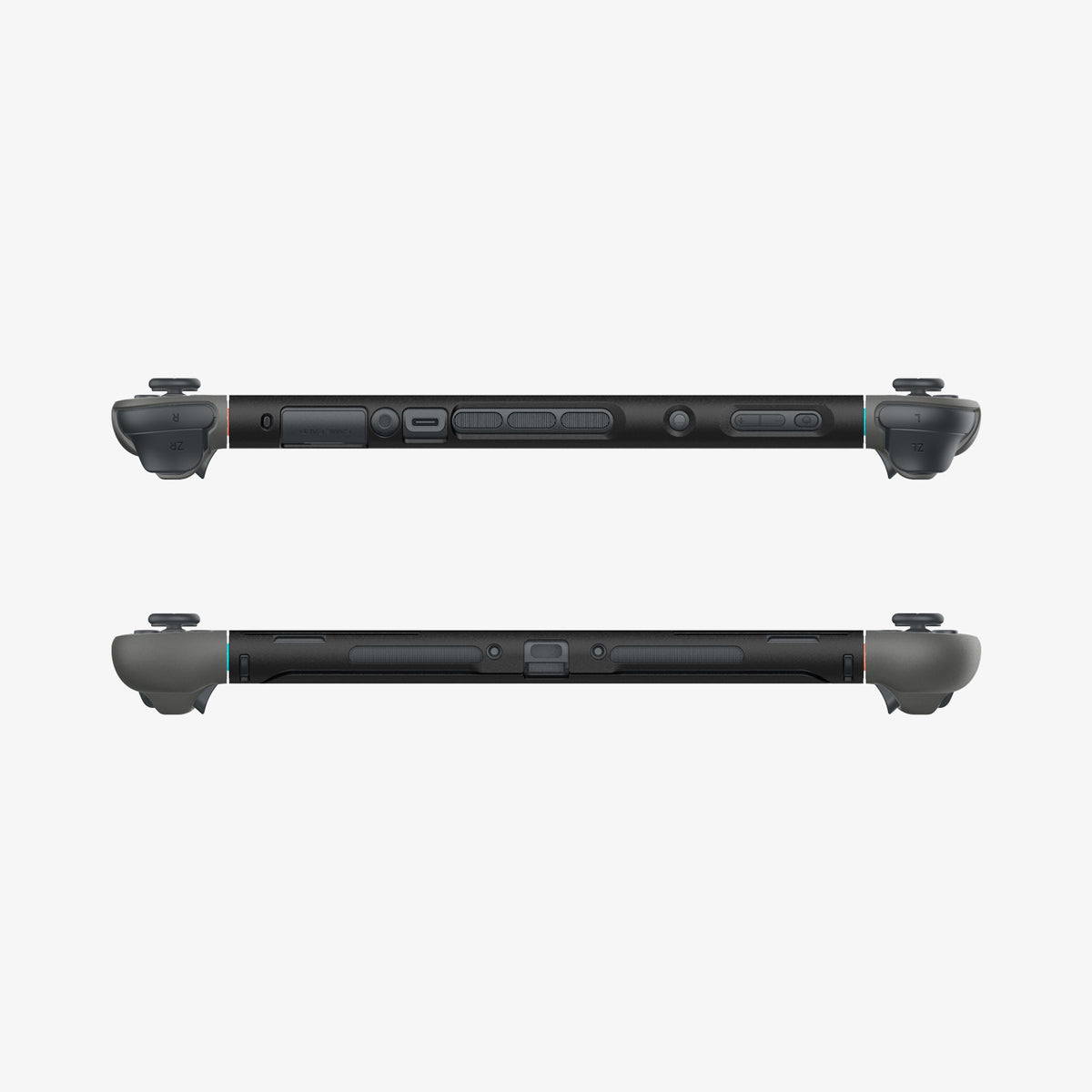ACS10206 - Nintendo Switch 2 Case Nano Pop in Black Sesame showing the top and bottom