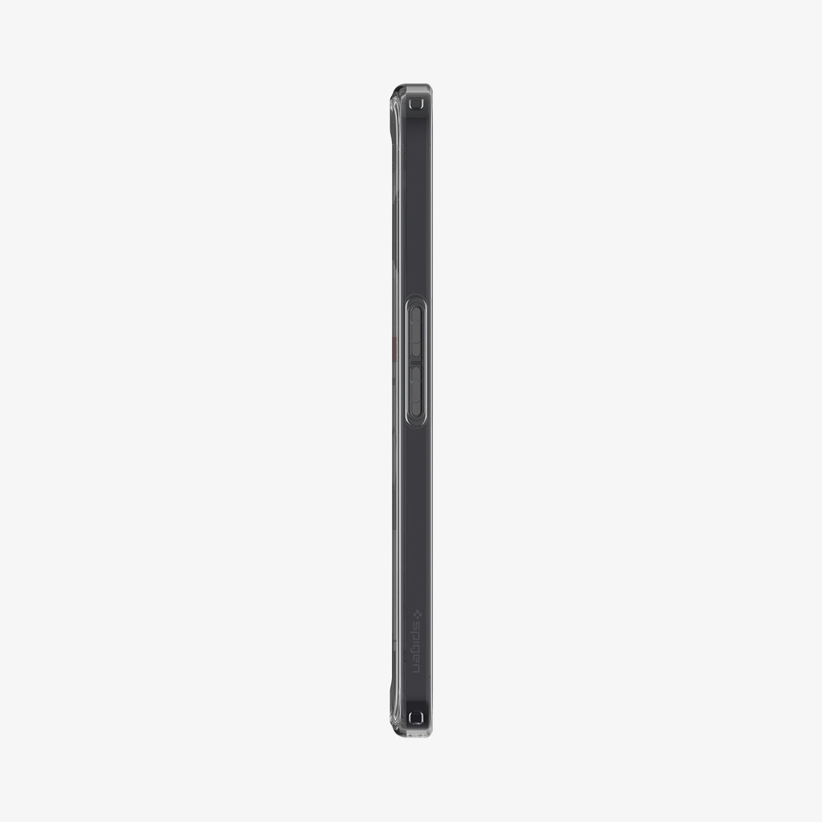 ACS07583 - Nothing Phone (2a) Case Ultra Hybrid in Space Crystal showing the side with side buttons
