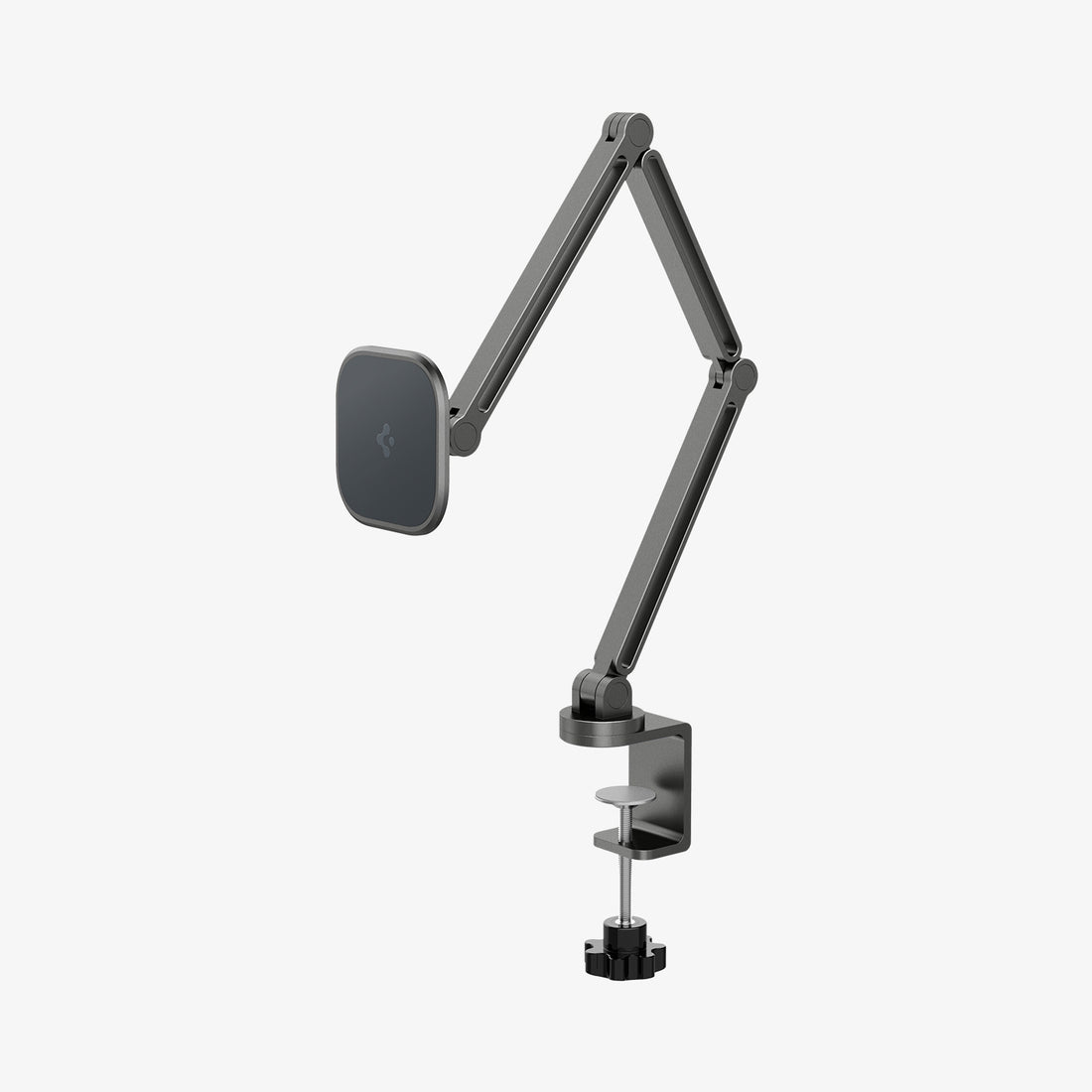 AMP09191 - OneTap Clamp in Space Gray showing the partial front and side with adjustable lock screw