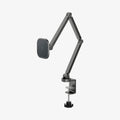 AMP09191 - OneTap Clamp in Space Gray showing the partial front and side with adjustable lock screw