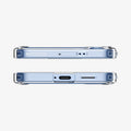 ACS09006 - Galaxy S25 Case Ultra Hybrid in Crystal Clear showing the top and bottom