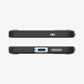 ACS08986 - Galaxy S25 Plus Case Ultra Hybrid in Frost Black showing top and bottom