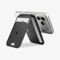 AFA10406 - MagSafe Card Holder Slim Fold (Mag Fit) | S314-2 showing the back with device attached horizontally
