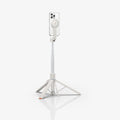 AMP09535 - s581w selfie stick magfit in dune beige showing the back with a device attached to a selfie stick