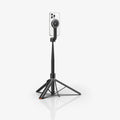 AMP09534 - s581w selfie stick magfit in black showing the back with a device attached to a selfie stick