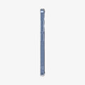 ACS09002 - Galaxy S25 Case Ultra Hybrid Metal Ring (MagFit) in Clear White showing the side