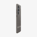 ACS09055 - Galaxy S25 Ultra Case Parallax (MagFit) in Ash Gray showing the partial back and side