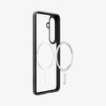 ACS10965 - Galaxy S26 Plus Case Ultra Hybrid (Mag Fit) Matte Black showing the back and partial side with mag fit technology