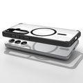 ACS10970 - Galaxy S26 Case Ultra Hybrid (Mag Fit) Matte Black showing top view of phone and case showcase on top side by side
