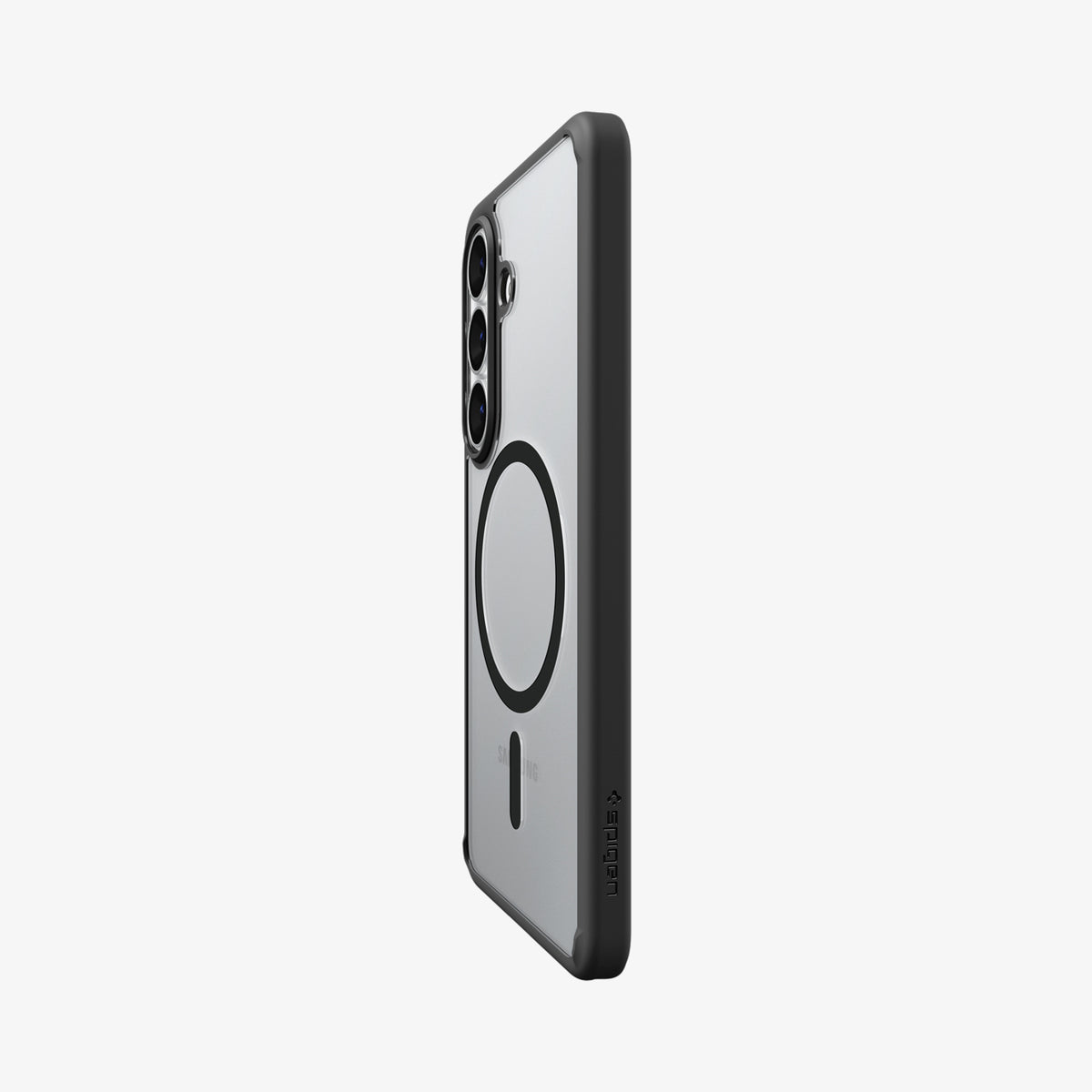 ACS10970 - Galaxy S26 Case Ultra Hybrid (Mag Fit) Matte Black showing the back and partial side