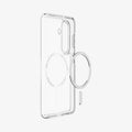 ACS10969 - Galaxy S26 Case Ultra Hybrid (Mag Fit) Crystal Clear showing the back and partial side with mag fit technology