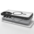 ACS10959 - Galaxy S26 Ultra Case Ultra Hybrid (Mag Fit) Matte Black showing top view of phone and case showcase on top side by side