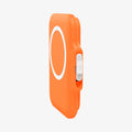 AFA11380 - MagSafe Card Holder Tintap (MagFit) in Orange showing the back and partial side