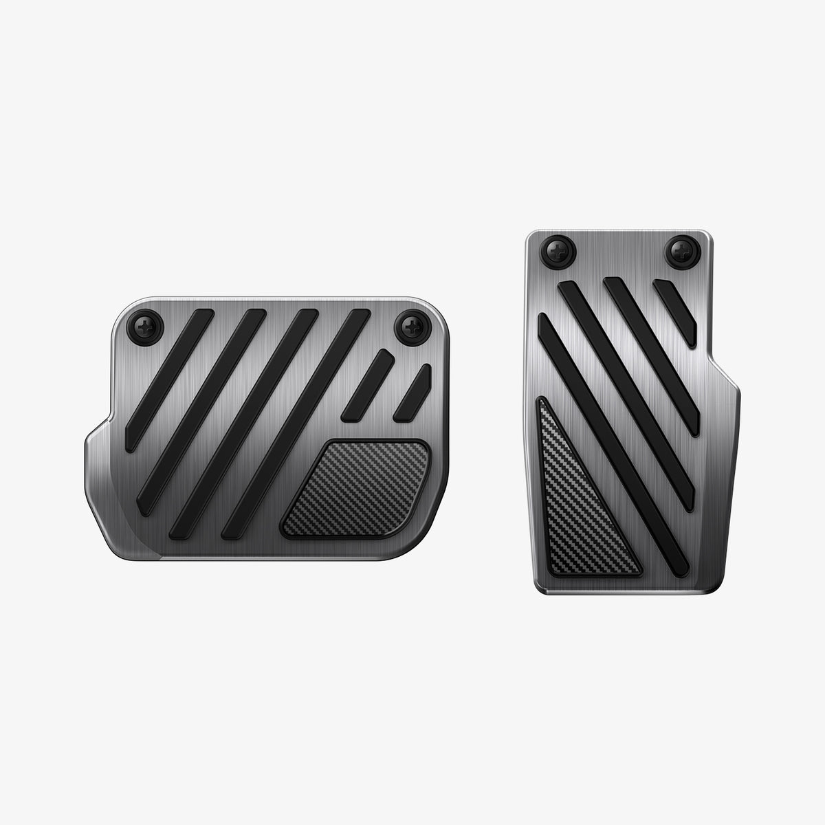 ACP11627 - Tesla Series - Pedal Covers Performance Line Design | TO200P showing Performance Line Tesla pedal covers featuring anti-slip rubber grips and stainless steel construction