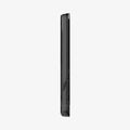 AFA11304 - Ultra Hybrid MagFit card wallet transparent black side profile highlighting ultra slim thickness and low profile design