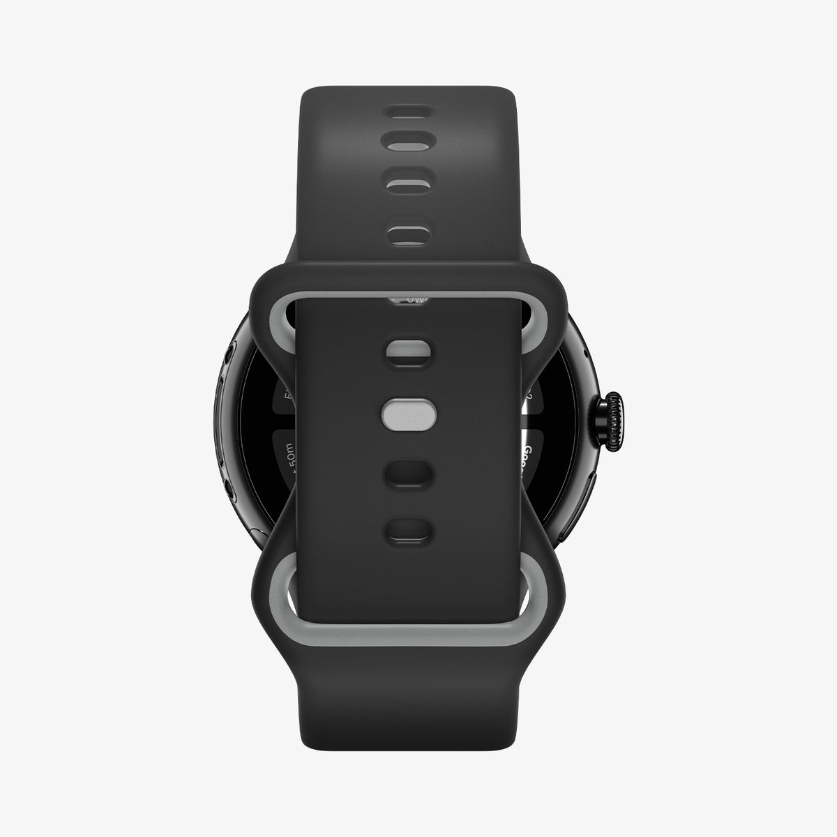 AMP09486 - Pixel Watch 4 (41mm) Nano Pop in Black Sesame showing the back