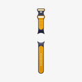 AMP09485 - Pixel Watch 4 (41mm) Nano Pop in Blueberry Navy showing the back with watch band laid out flat