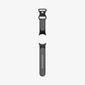 AMP09491 - PWF Series Band Nano Pop in black sesame showing the back with watch band laid out flat