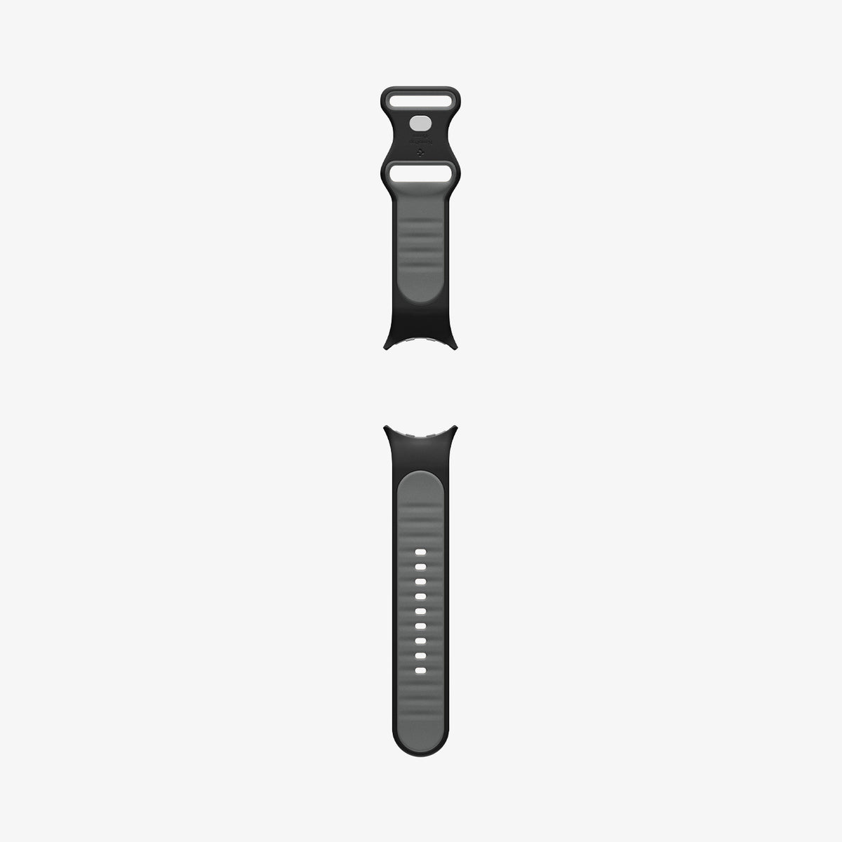 AMP09491 - PWF Series Band Nano Pop in black sesame showing the back with watch band laid out flat