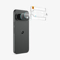 AGL11489 - Pixel 11 Pro XL Optik EZ Fit Lens Protector lens protectors aligned with the camera lenses using the installation tray.