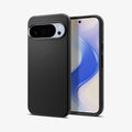 ACS09737 - Pixel 10 Pro XL Case Liquid Air in matte black showing the back, side and front