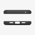 ACS09737 - Pixel 10 Pro XL Case Liquid Air in matte black showing the top and bottom